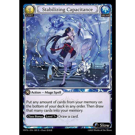 【FOIL】[Arcane] Stabilizing Capacitance [HVN-189-R][Grand Archive TCG]