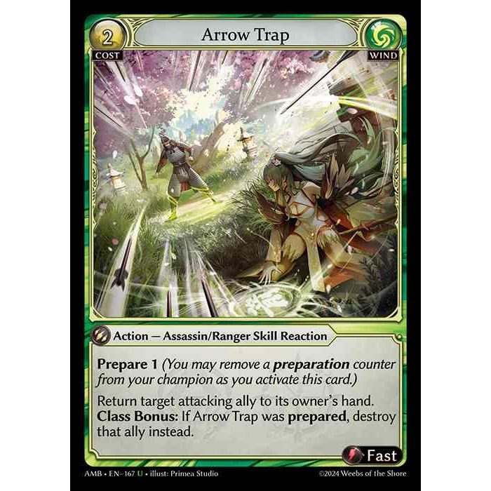 【FOIL】[Wind] Arrow Trap [AMB167-U]

[Grand Archive TCG]