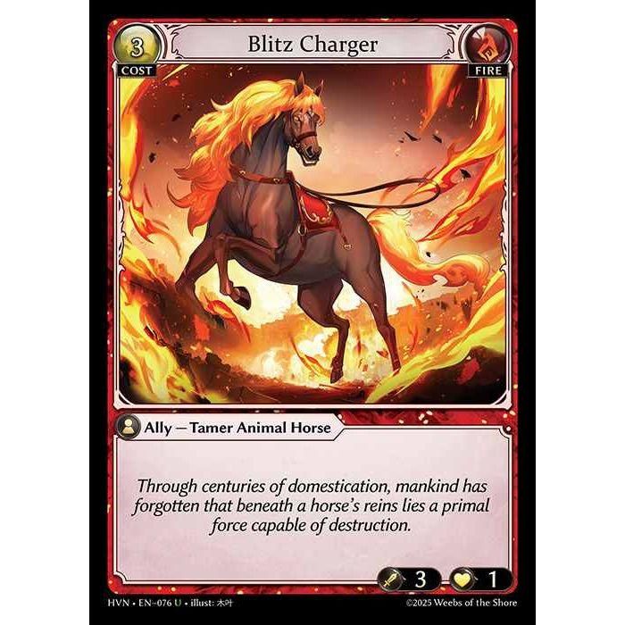 [Fire] Blitz Charger [HVN-076-U][Grand Archive TCG]