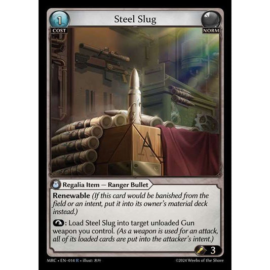 [Alter] 【FOIL】[Norm] Steel Slug [MRC014-R]  Mercurial Heart Alter Edition - Grand Archive TCG