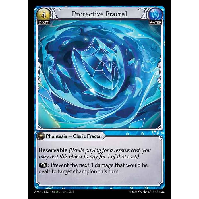 【FOIL】[Water] Protective Fractal [AMB144-U]

[Grand Archive TCG]