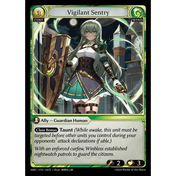 [Alter] [Wind] Vigilant Sentry [MRC156-C]  Mercurial Heart Alter Edition - Grand Archive TCG
