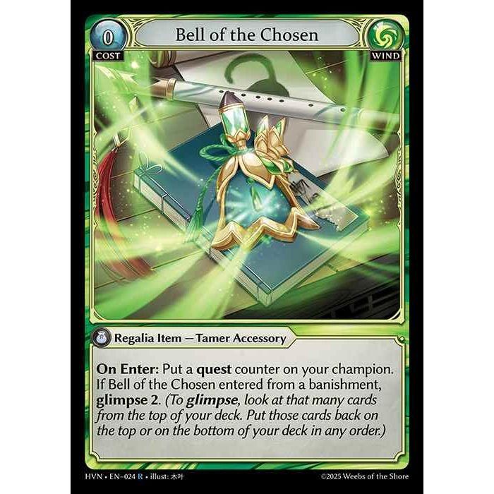 [Wind] Bell of the Chosen [HVN-024-R][Grand Archive TCG]