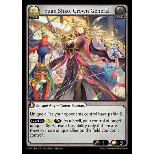 [Norm] Yuan Shao, Crown General [HVN-071-SR][Grand Archive TCG]