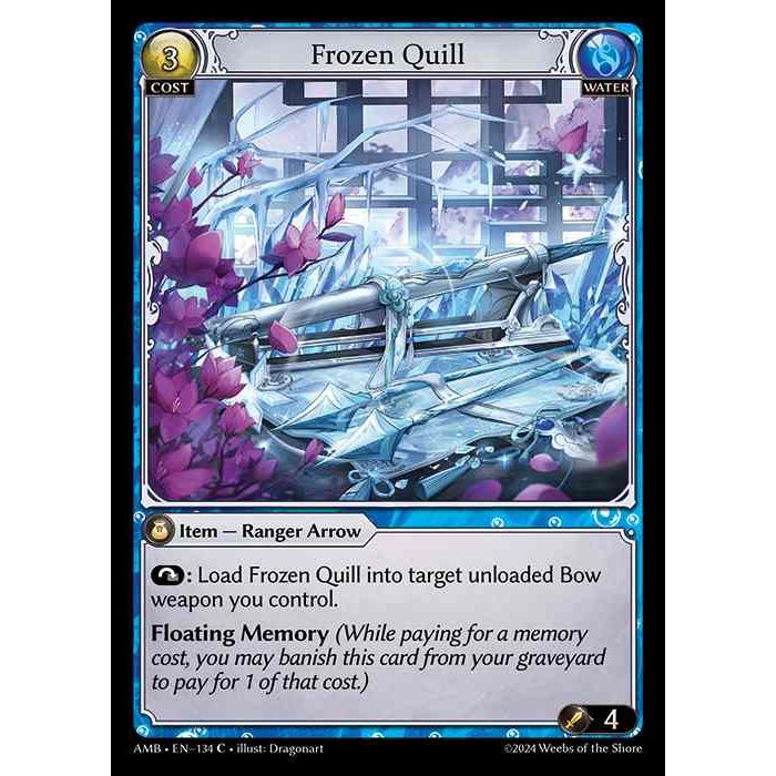 [Water] Frozen Quill [AMB134-C]

[Grand Archive TCG]