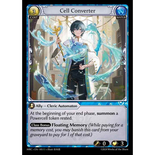 [Alter] 【FOIL】[Water] Cell Converter [MRC105-U]  Mercurial Heart Alter Edition - Grand Archive TCG