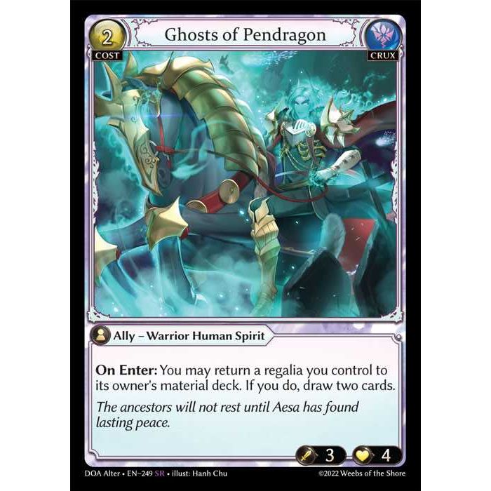 [Alter] [Crux] Ghosts of Pendragon [DOA249-SR]  Dawn of Ashes Alter Edition - Grand Archive TCG