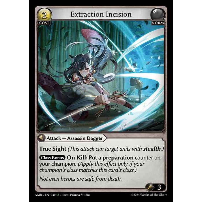 [Norm] Extraction Incision [AMB040-U]

[Grand Archive TCG]