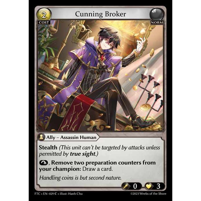 【FOIL】[Norm] Cunning Broker [FTC029-C]  Fractured Crown - Grand Archive TCG