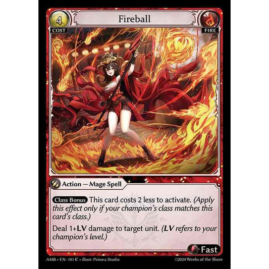 [Fire] Fireball [AMB101-C]

[Grand Archive TCG]