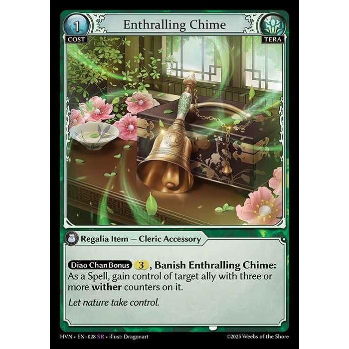 【FOIL】[Tera] Enthralling Chime [HVN-028-SR][Grand Archive TCG]