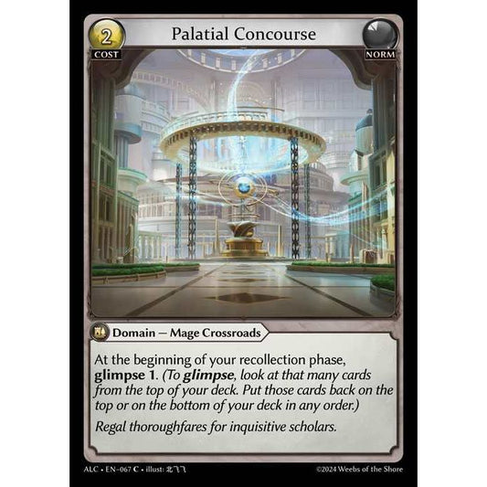 [Alter版] 【FOIL】[Norm] Palatial Concourse [ALC067-C]

[Grand Archive TCG]