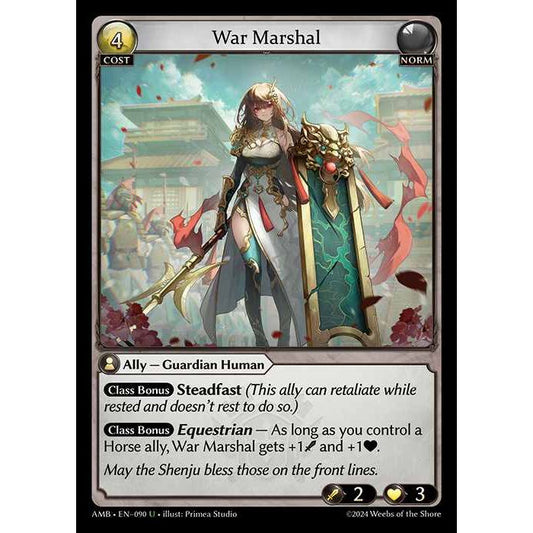 【FOIL】[Norm] War Marshal [AMB090-U]

[Grand Archive TCG]