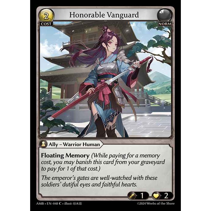 [Norm] Honorable Vanguard [AMB048-C]

[Grand Archive TCG]