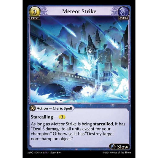 [Alter] 【FOIL】[Astra] Meteor Strike [MRC164-SR]  Mercurial Heart Alter Edition - Grand Archive TCG/グランドアーカイブ