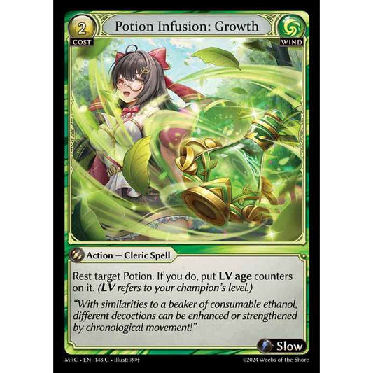 [Alter] 【FOIL】[Wind] Potion Infusion: Growth [MRC148-C]  Mercurial Heart Alter Edition - Grand Archive TCG