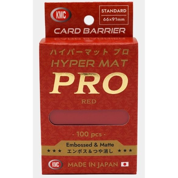 【KMC】 ハイパーマット プロ  66×91mm レッド