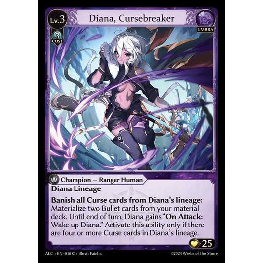 [Alter] 【FOIL】[Umbra] Diana, Cursebreaker [ALC010-C]  [Alter] Alchemical Revolution - Grand Archive TCG/グランドアーカイブ