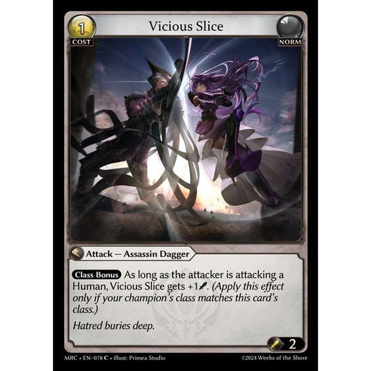 [Alter] [Norm] Vicious Slice [MRC078-C]  Mercurial Heart Alter Edition - Grand Archive TCG