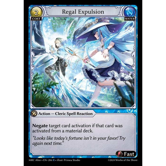 [Alter] [Water] Regal Expulsion [MRC206-R]  Mercurial Heart Alter Edition - Grand Archive TCG