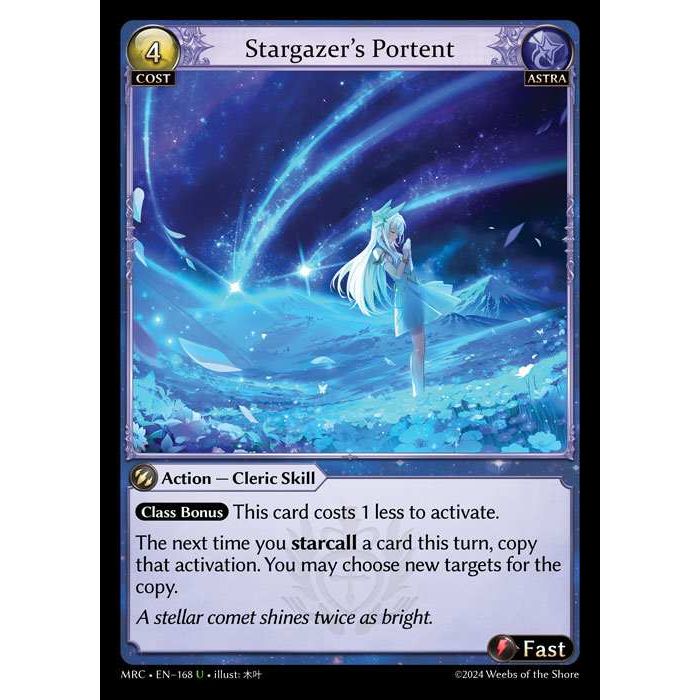 [Alter] [Astra] Stargazer's Portent [MRC168-U]  Mercurial Heart Alter Edition - Grand Archive TCG