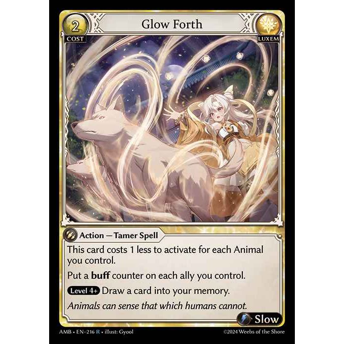 [Luxem] Glow Forth [AMB216-R]

[Grand Archive TCG]