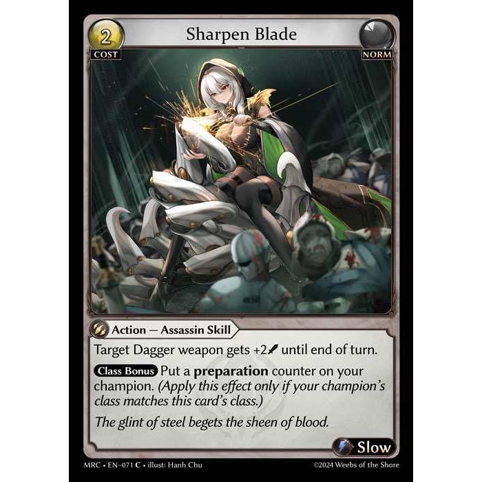 [Alter] 【FOIL】[Norm] Sharpen Blade [MRC071-C]  Mercurial Heart Alter Edition - Grand Archive TCG