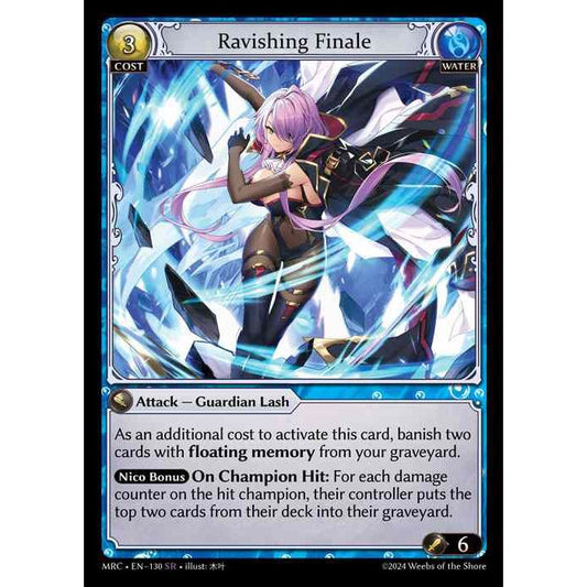 [Alter] 【FOIL】[Water] Ravishing Finale [MRC130-SR]  Mercurial Heart Alter Edition - Grand Archive TCG