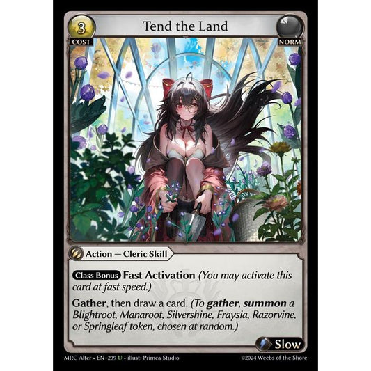 [Alter] [Norm] Tend the Land [MRC209-U]  Mercurial Heart Alter Edition - Grand Archive TCG
