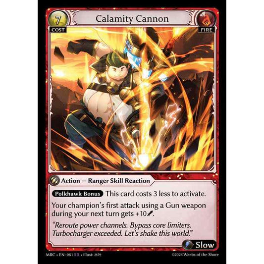 [Alter] 【FOIL】[Fire] Calamity Cannon [MRC081-SR]  Mercurial Heart Alter Edition - Grand Archive TCG