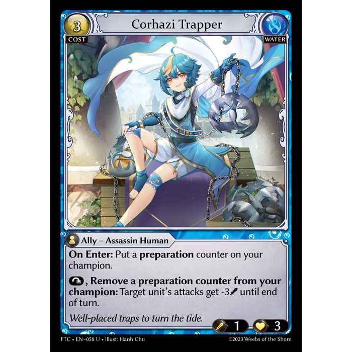 【FOIL】[Water] Corhazi Trapper [FTC058-U]  Fractured Crown - Grand Archive TCG