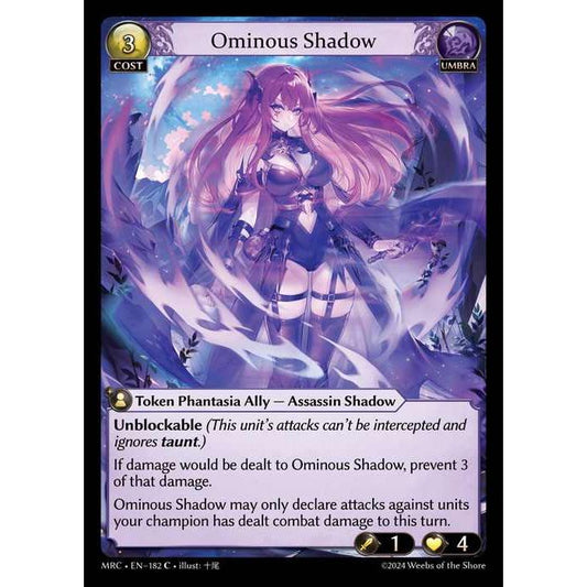 [Alter] [Umbra] Ominous Shadow [MRC182-C]  Mercurial Heart Alter Edition - Grand Archive TCG
