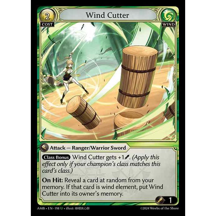 [Wind] Wind Cutter [AMB198-U]

[Grand Archive TCG]