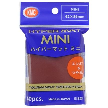 【KMC】ハイパーマットミニ レッド スモール 62×89mm