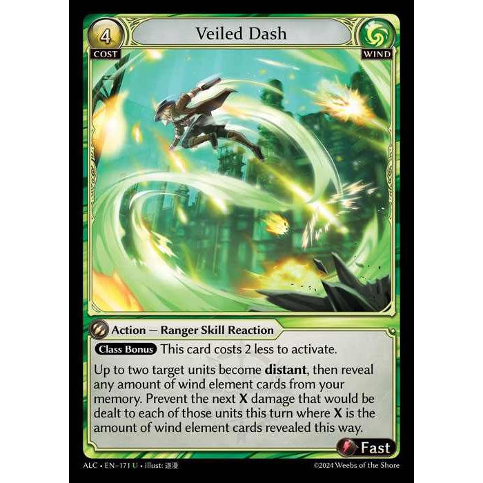 [Alter版] 【FOIL】[Wind] Veiled Dash [ALC171-U]

[Grand Archive TCG]