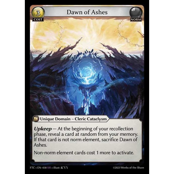 [Norm] Dawn of Ashes [FTC030-SR]  Fractured Crown - Grand Archive TCG