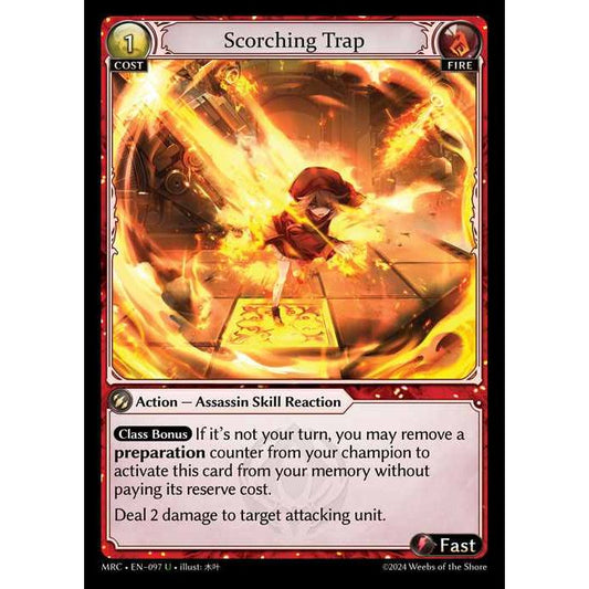 [Alter] 【FOIL】[Fire] Scorching Trap [MRC097-U]  Mercurial Heart Alter Edition - Grand Archive TCG