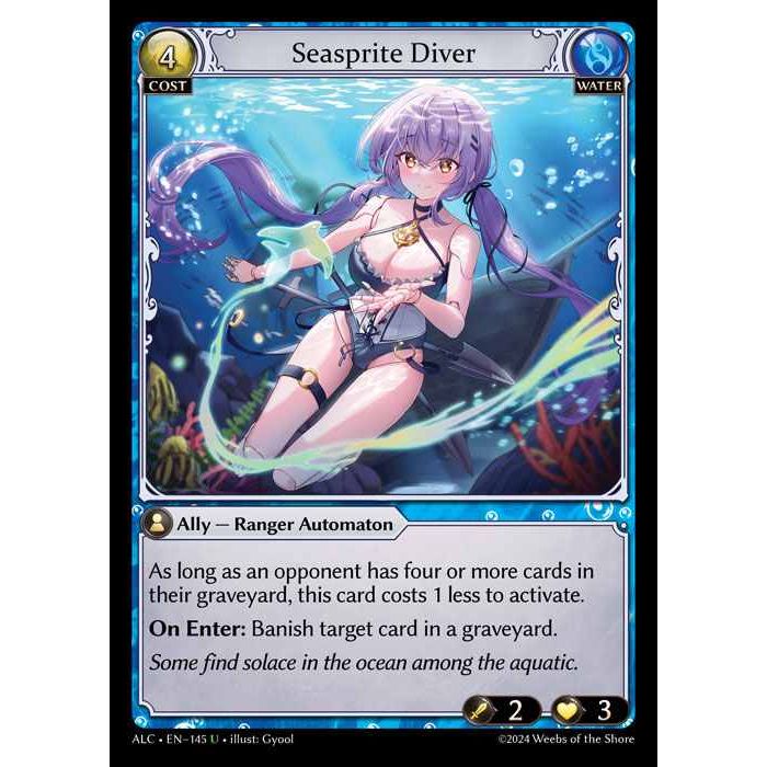 [Alter版] [Water] Seasprite Diver [ALC145-U]

[Grand Archive TCG]