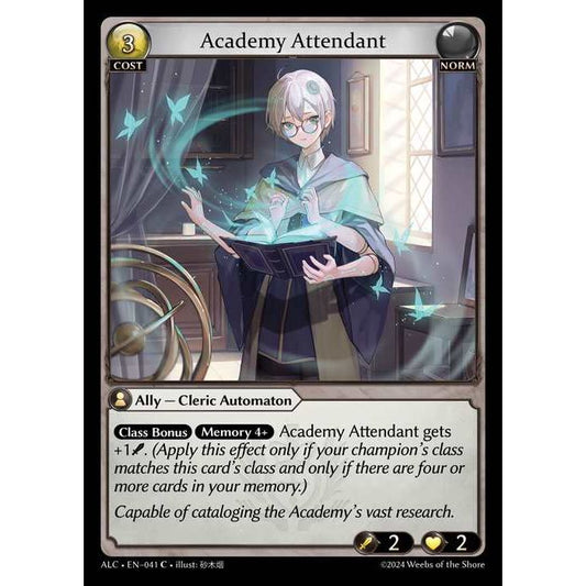 [Alter版] [Norm] Academy Attendant [ALC041-C]

[Grand Archive TCG]