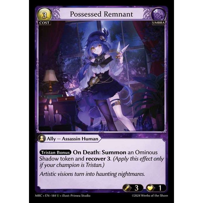 [Alter] [Umbra] Possessed Remnant [MRC184-U]  Mercurial Heart Alter Edition - Grand Archive TCG