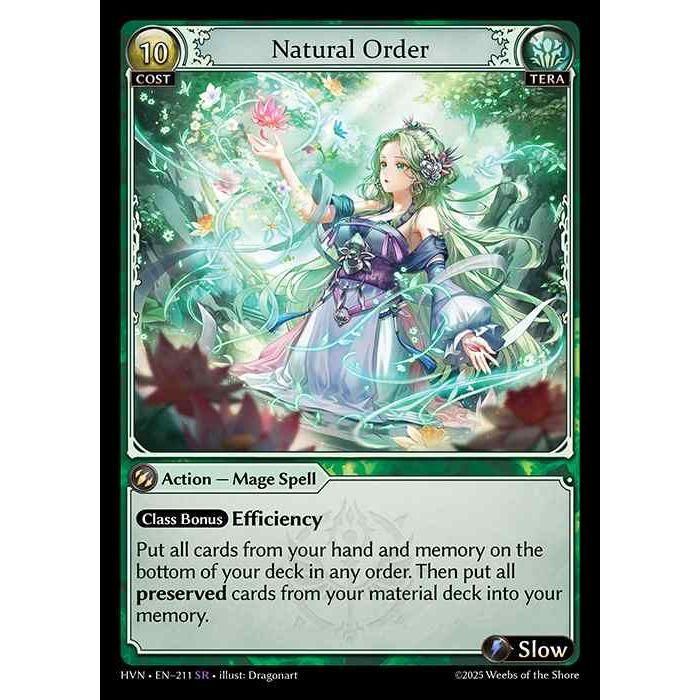 【FOIL】[Tera] Natural Order [HVN-211-SR][Grand Archive TCG]
