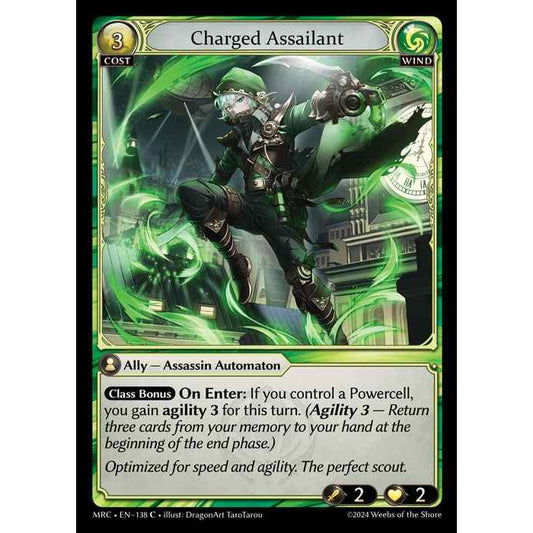 [Alter] [Wind] Charged Assailant [MRC138-C]  Mercurial Heart Alter Edition - Grand Archive TCG