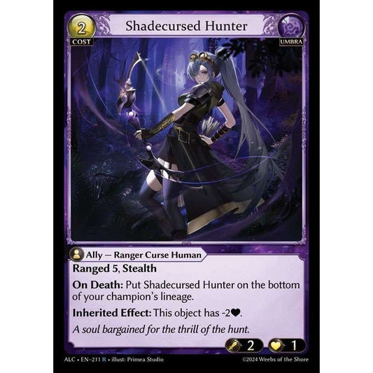 [Alter版] [Umbra] Shadecursed Hunter [ALC211-R]

[Grand Archive TCG]