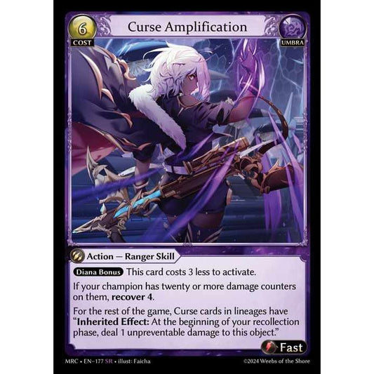 [Alter] [Umbra] Curse Amplification [MRC177-SR]  Mercurial Heart Alter Edition - Grand Archive TCG