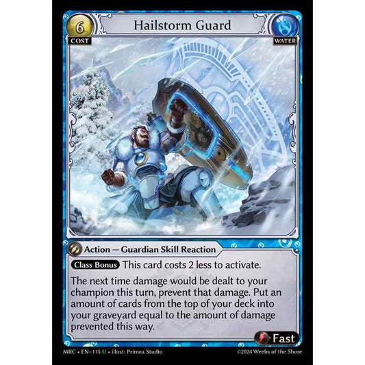 [Alter] [Water] Hailstorm Guard [MRC115-U]  Mercurial Heart Alter Edition - Grand Archive TCG